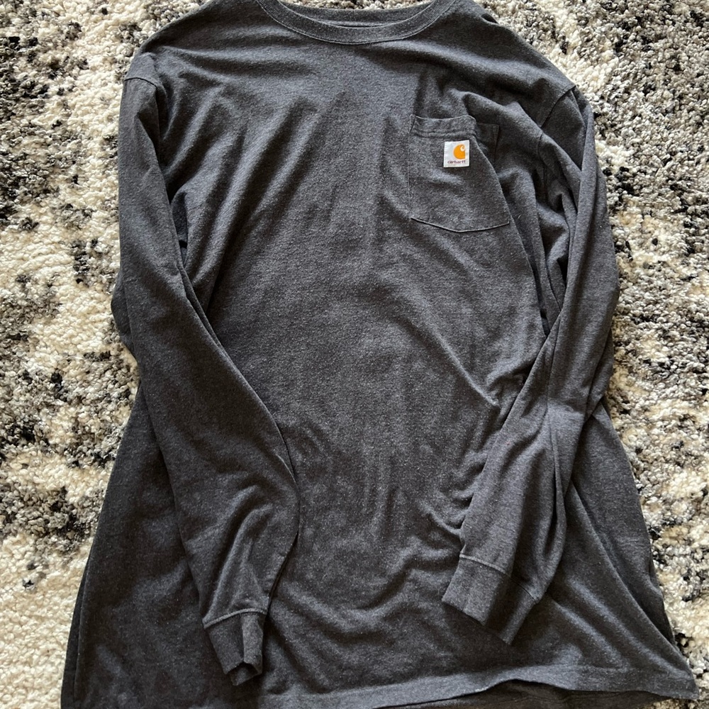 Men’s Charcoal grey Carhartt long sleeve shirt